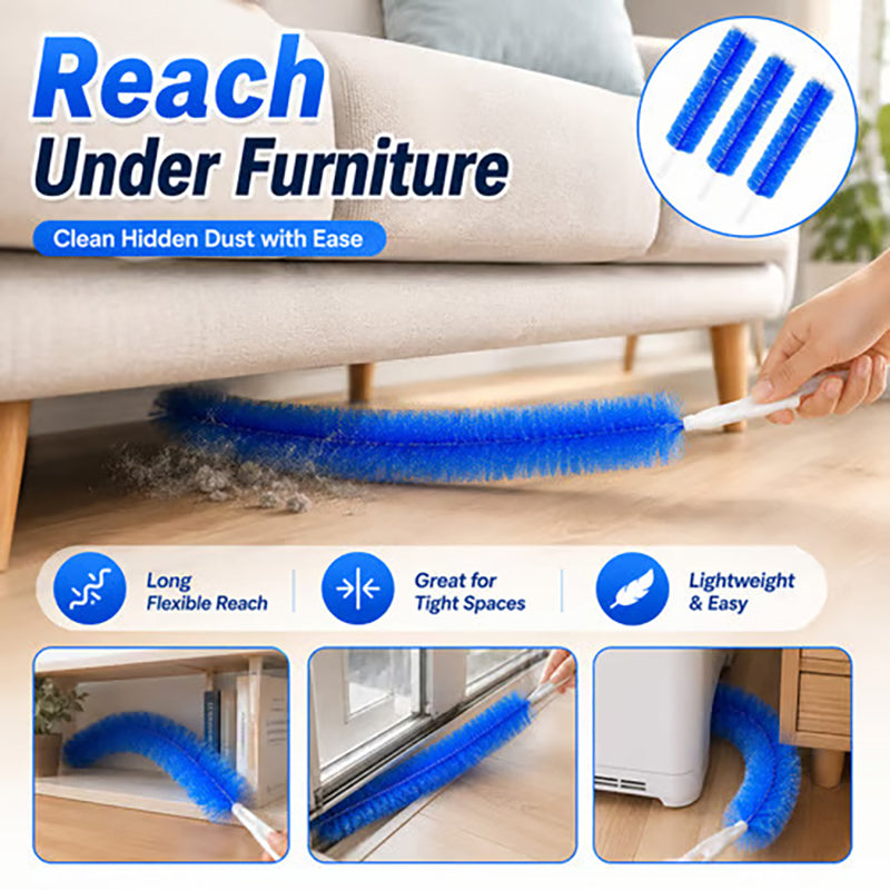 Reusable flexible microfiber duster