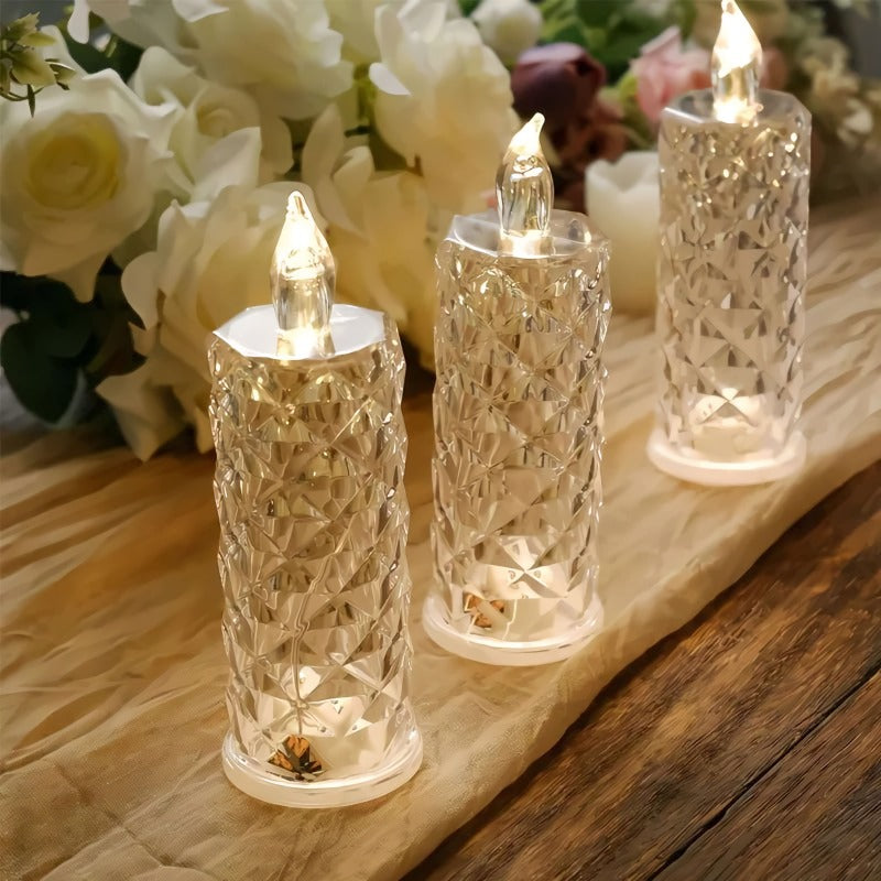 ✨ Crystal Rose Candle Holder - Romantic charm without being messy