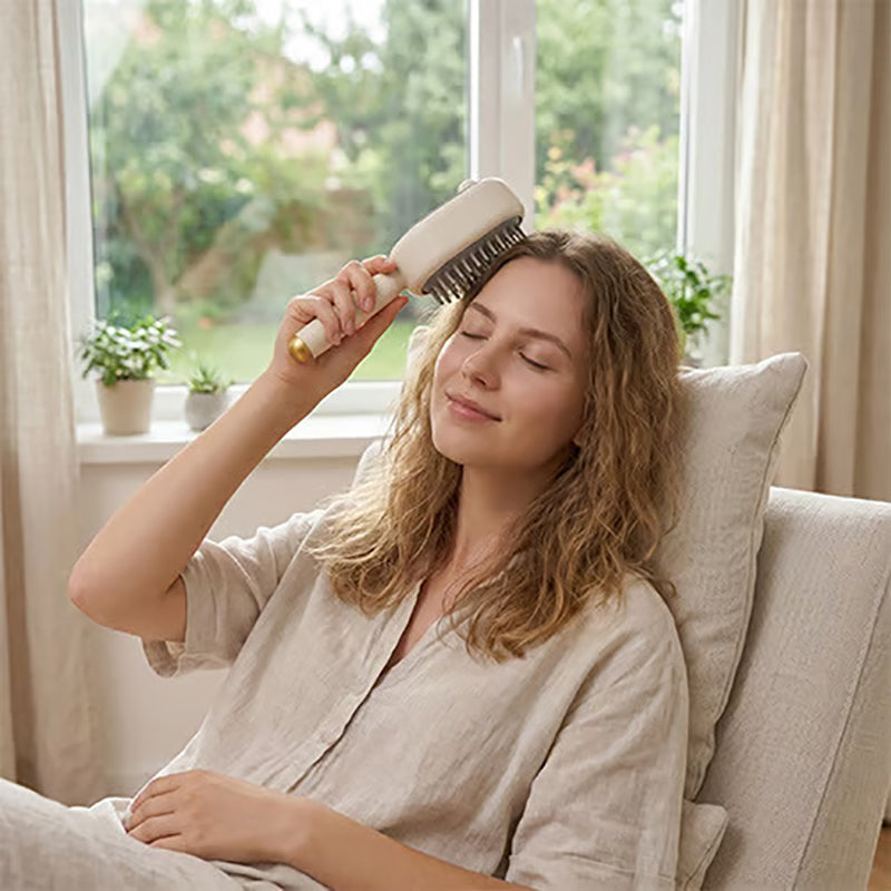 5-in-1 Air-Cushion Essential Oil Spray Massage Comb