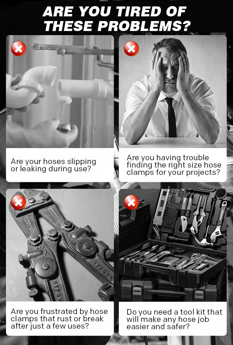 Oil pipe pliers (set of 4)