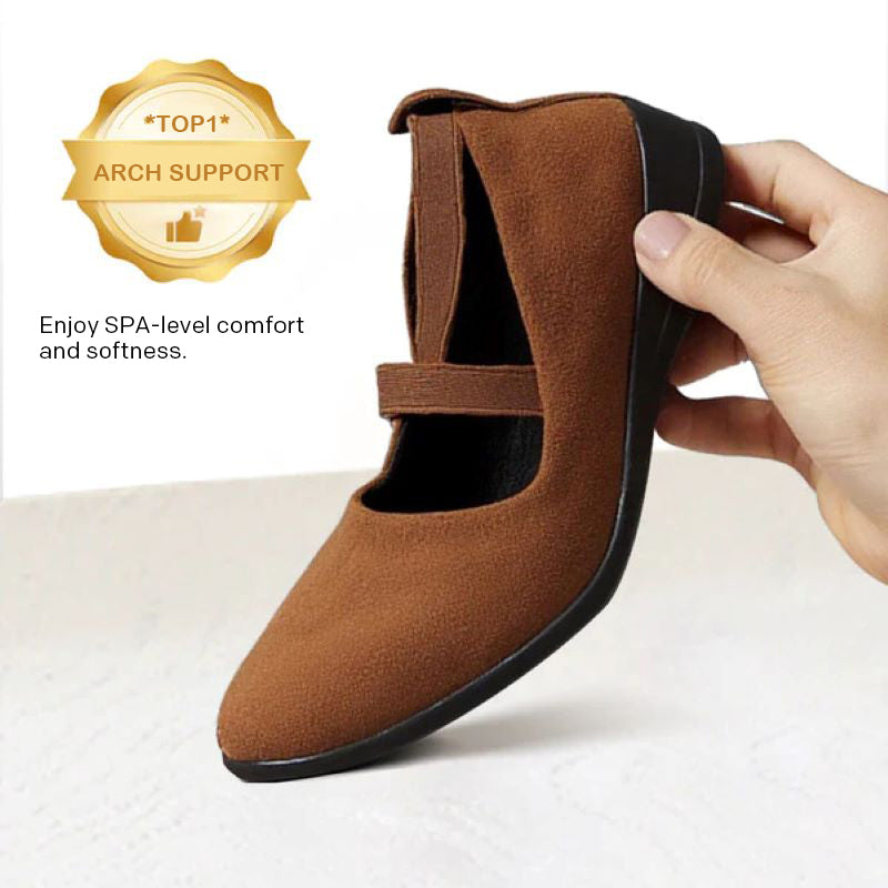 Women's pointed toe flat orthopedic shoes