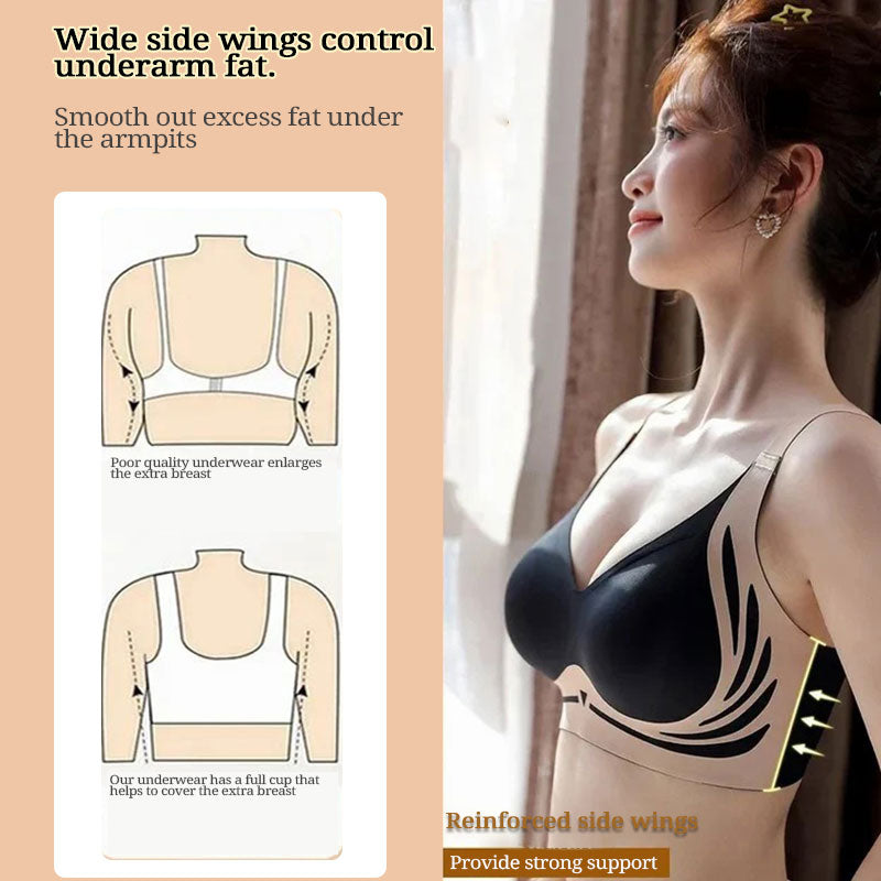 Super comfortable wire-free push-up bra