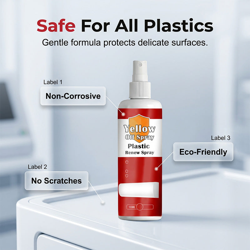 Anti-yellowing spray cleaner