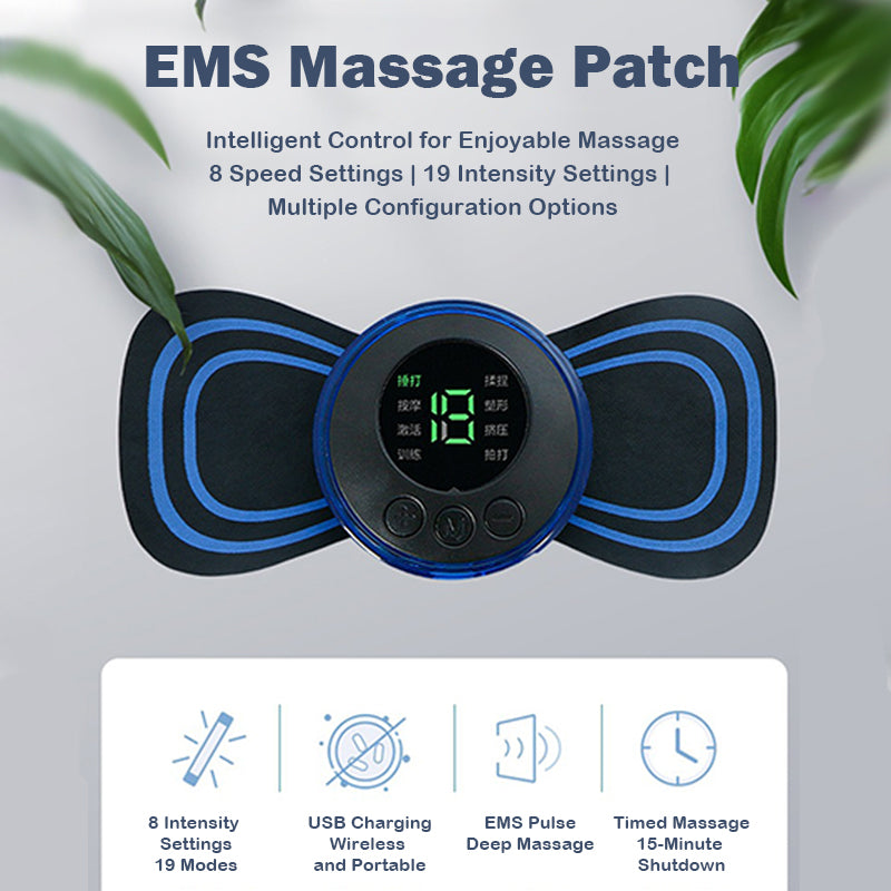 Mini portable shoulder, neck and waist massager