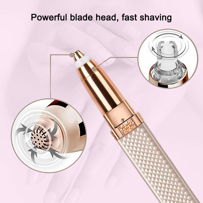 Four-in-one electric eyebrow trimmer