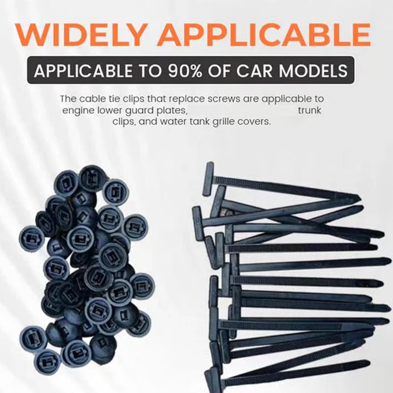 Universal nylon cable tie buckle for automobiles