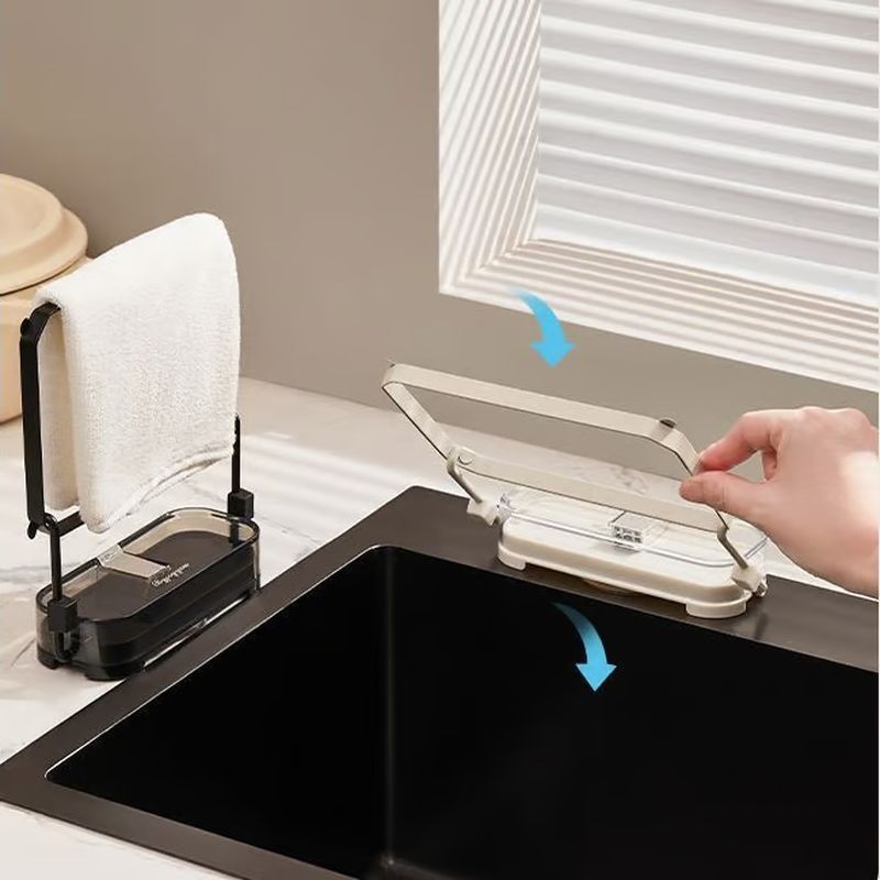 Kitchen sink with suction cup