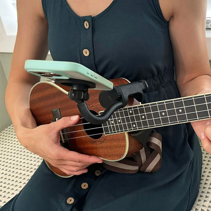 Magnetic phone stand (for guitar or ukulele)