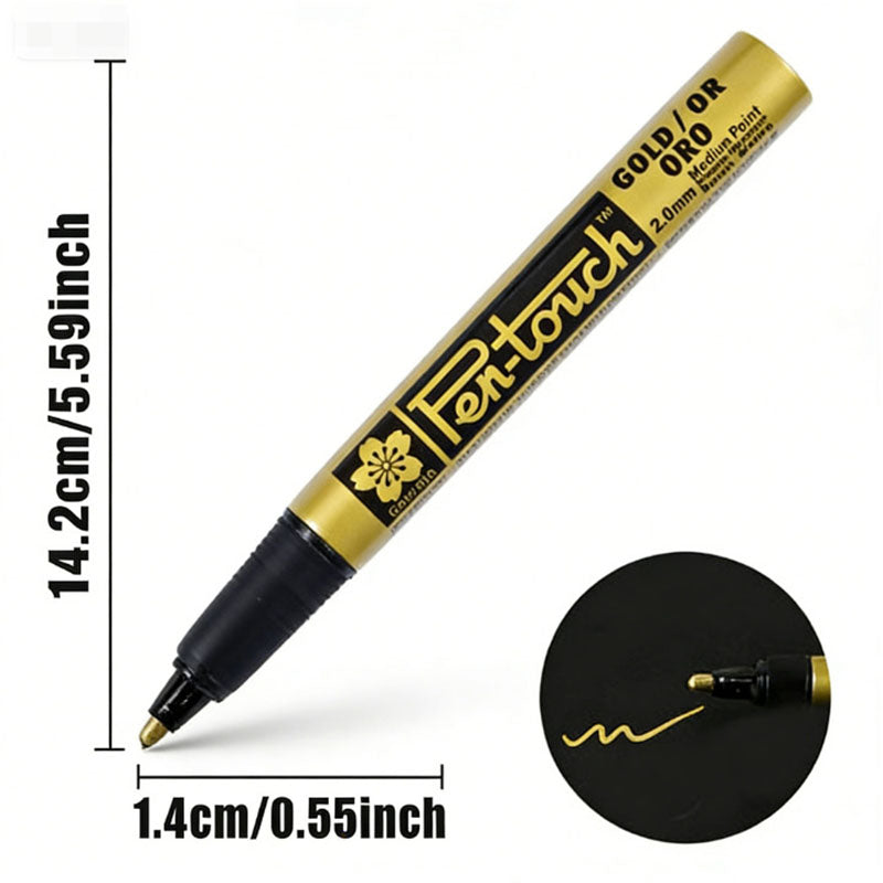 Gold pen used to restore faded inscriptions on tombstones