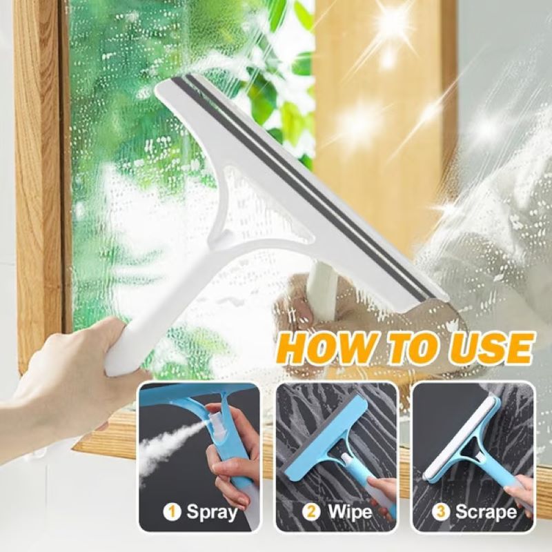 ✨3 in 1 window cleaning scraper