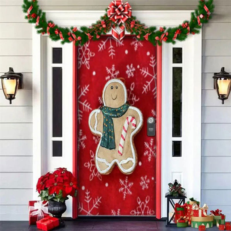 Christmas decoration door cover