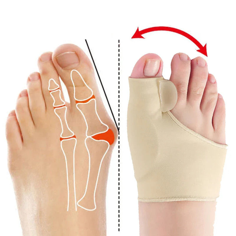 Protective toe corrector - soft and comfortable * 1 pair (left foot + right foot)