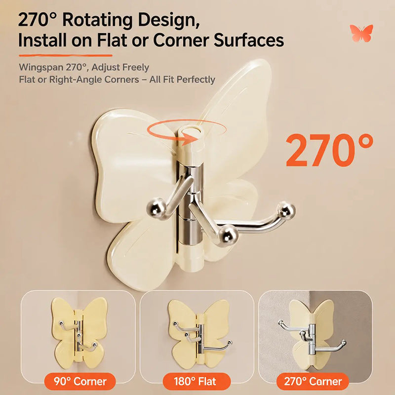 Rotatable butterfly hook