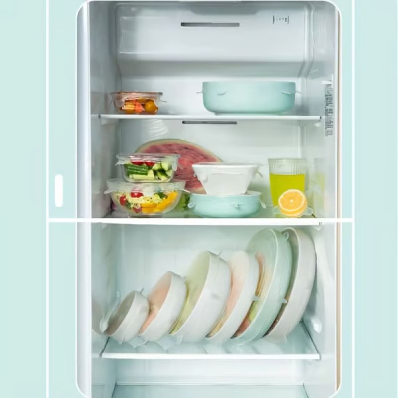 Reusable elastic silicone food storage cover