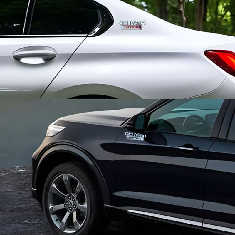🚗 'Old Man Edition' car emblem