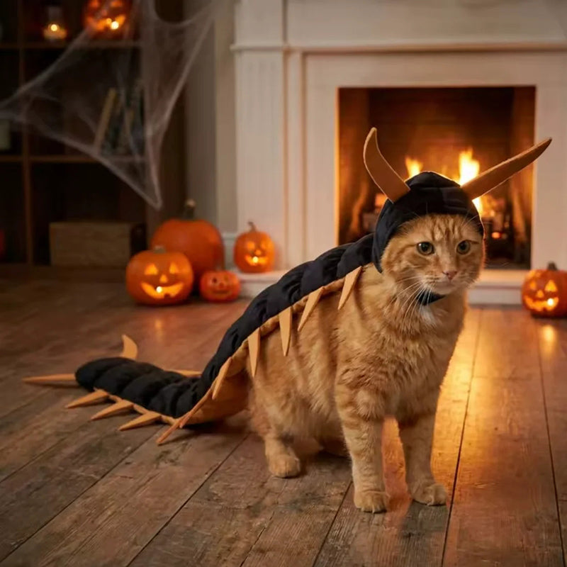 Centipede-Shaped Cat Costume