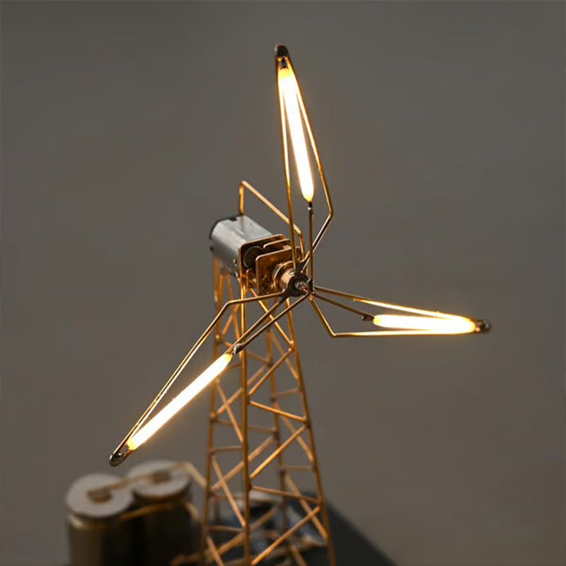 Rotating windmill night light