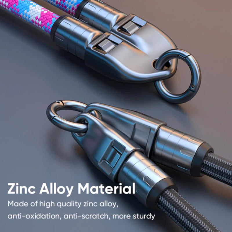 Two-in-one fast charging data cable mobile phone lanyard