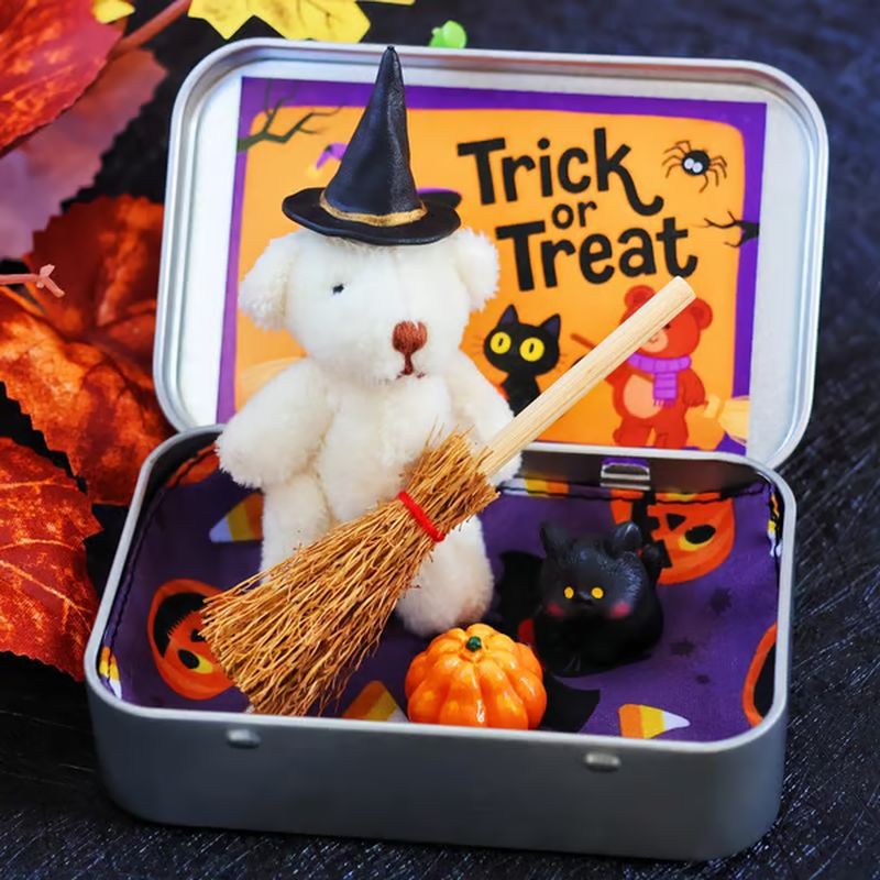 🎃🧸Cute Halloween Teddy Bear Gift Box🌟👻