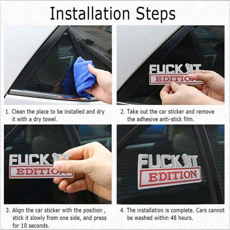 Prank car sticker accessories