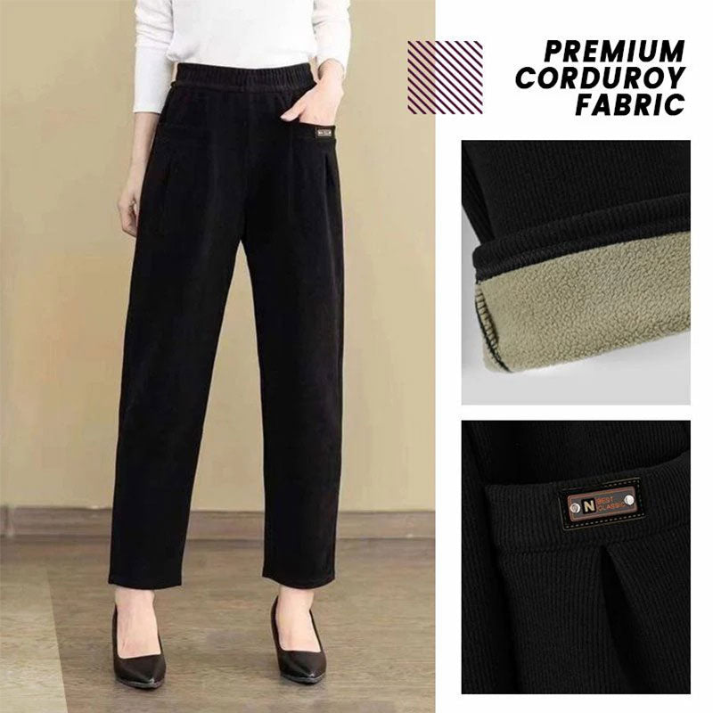 Women's High Waist Stretch Corduroy Pants