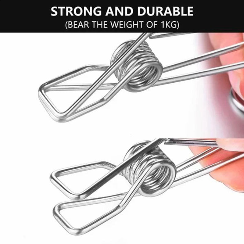 Stainless Steel Metal Clips with Hooks