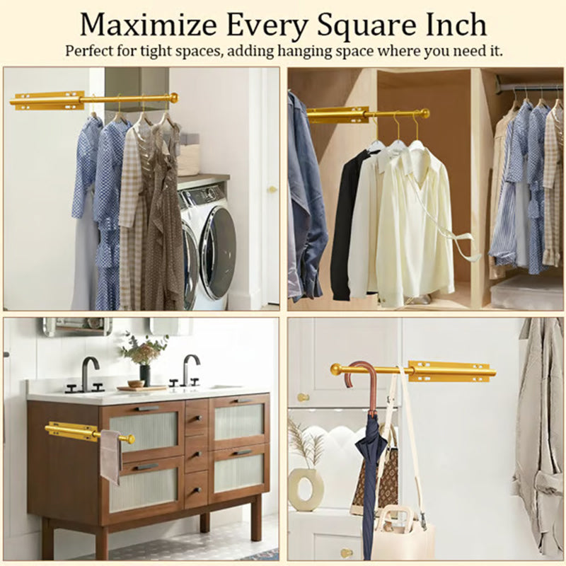 Sliding hangers for wardrobes