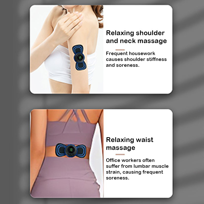 Mini portable shoulder, neck and waist massager