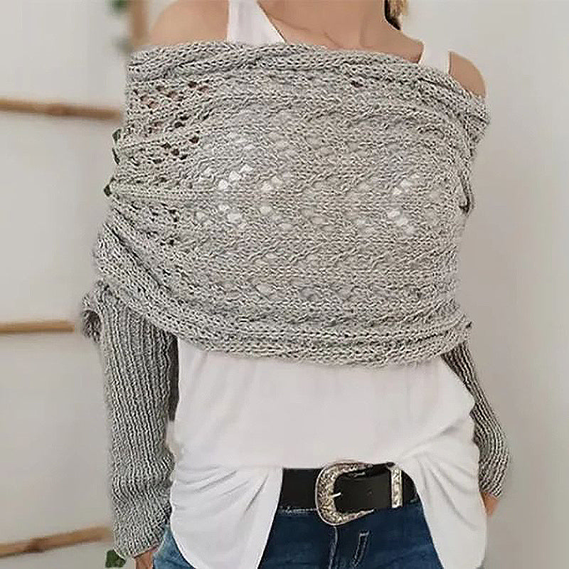 Women's Knitted Double Sleeve Scarf🧣