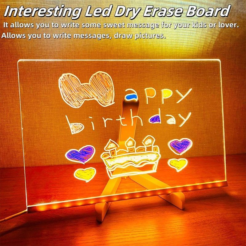 DIY erasable luminous transparent drawing board set