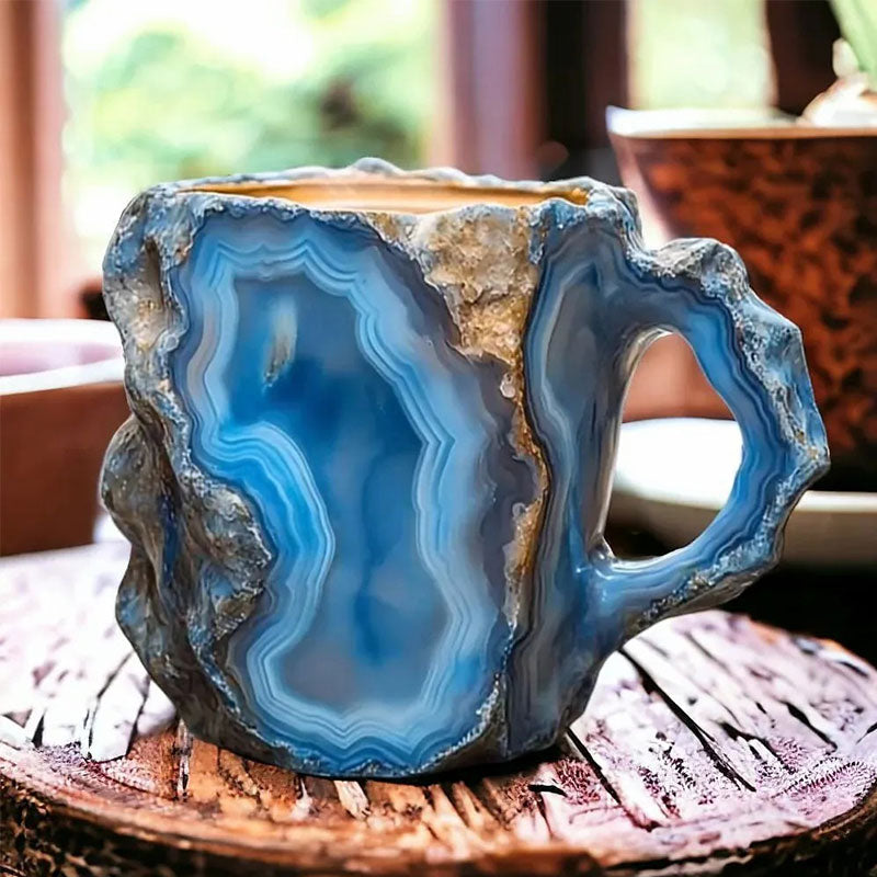 Imitation mineral crystal coffee cup