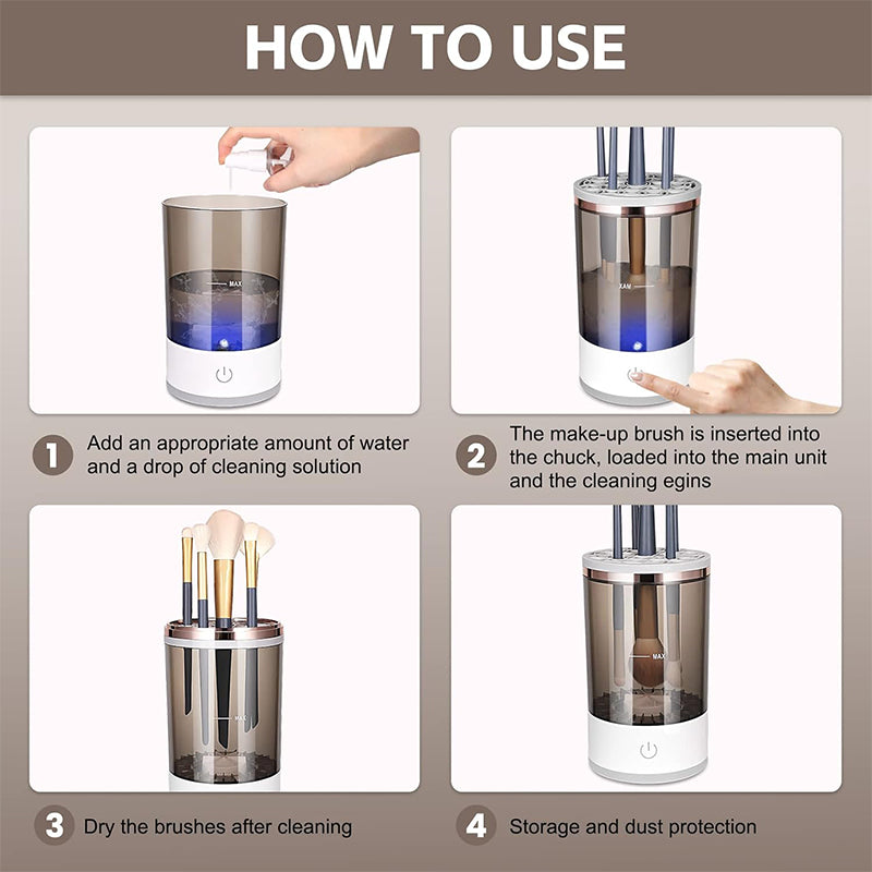 Electric Makeup Brush Cleaner Machine