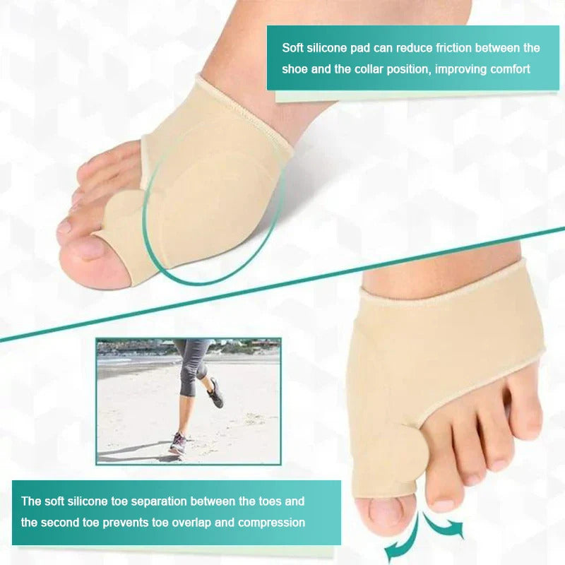 Protective toe corrector - soft and comfortable * 1 pair (left foot + right foot)