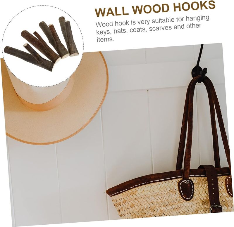 Real Wood Tree Branch Wall Hook