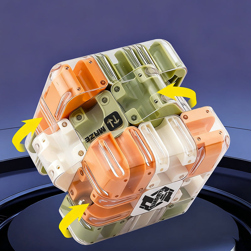 Large Maze 3D Puzzle Labyrinth Cube - Engaging Educational Toy