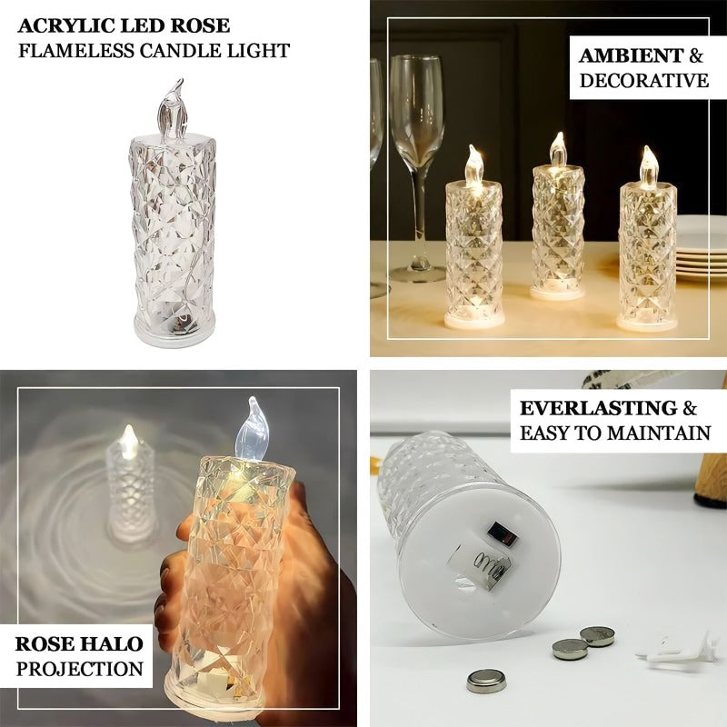 ✨ Crystal Rose Candle Holder - Romantic charm without being messy
