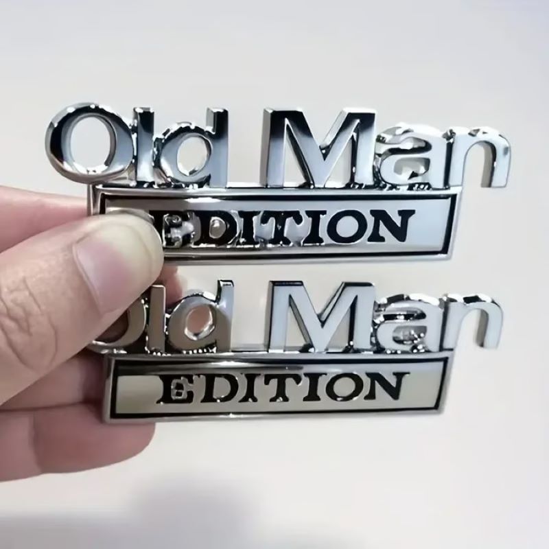 🚗 'Old Man Edition' car emblem