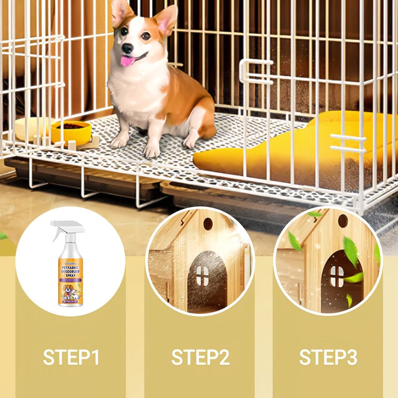 Strong deodorizing spray for pets