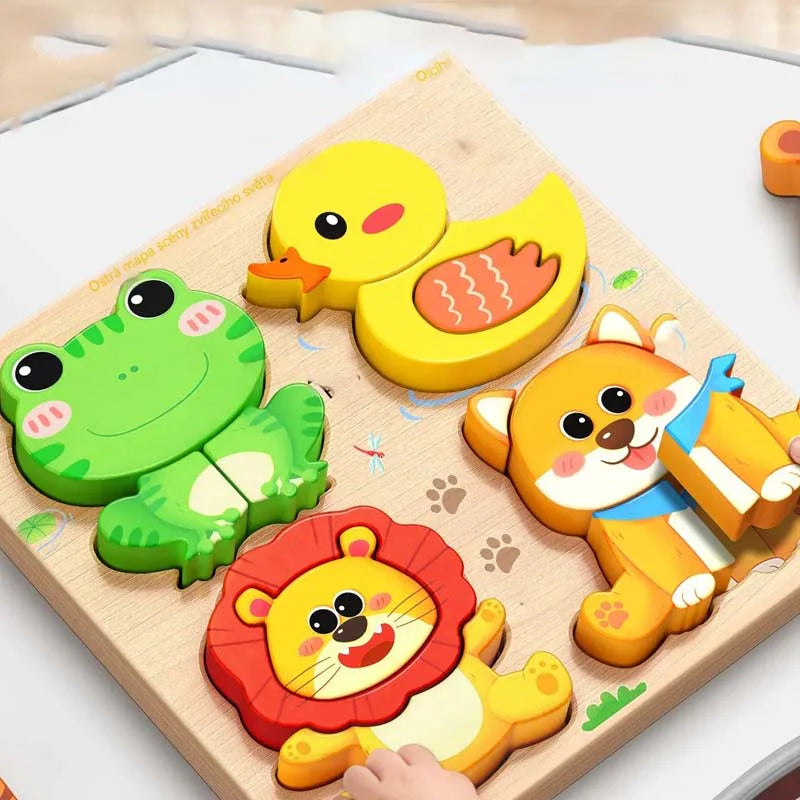 Educational 3D Wooden Puzzle