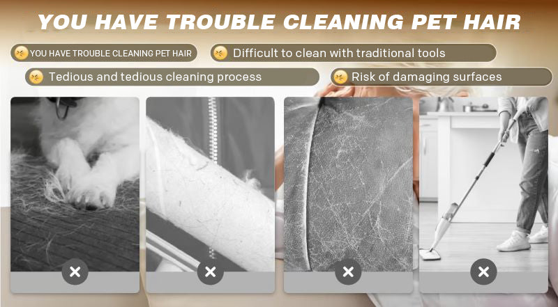 Pet static hair removal gloves