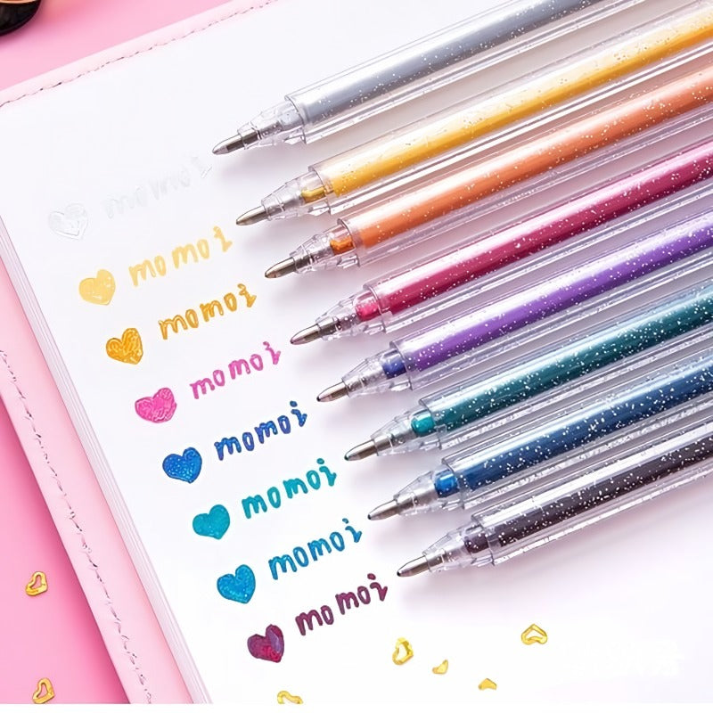 Glitter gel pen set