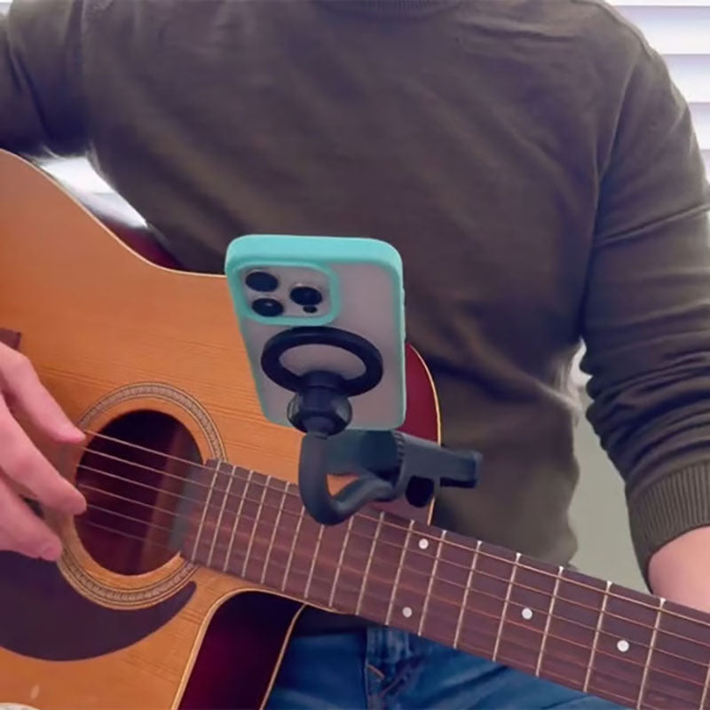 Magnetic phone stand (for guitar or ukulele)