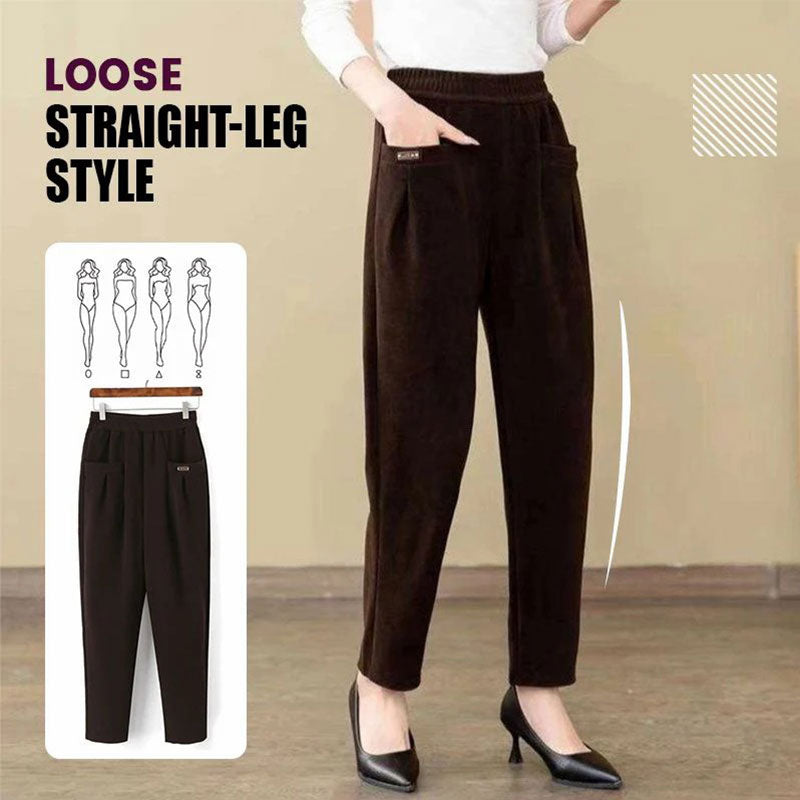 Women's High Waist Stretch Corduroy Pants