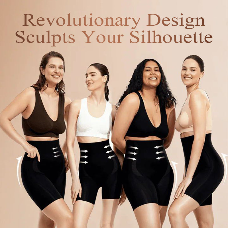 Four-leaf clover pattern breathable seamless tummy control panties