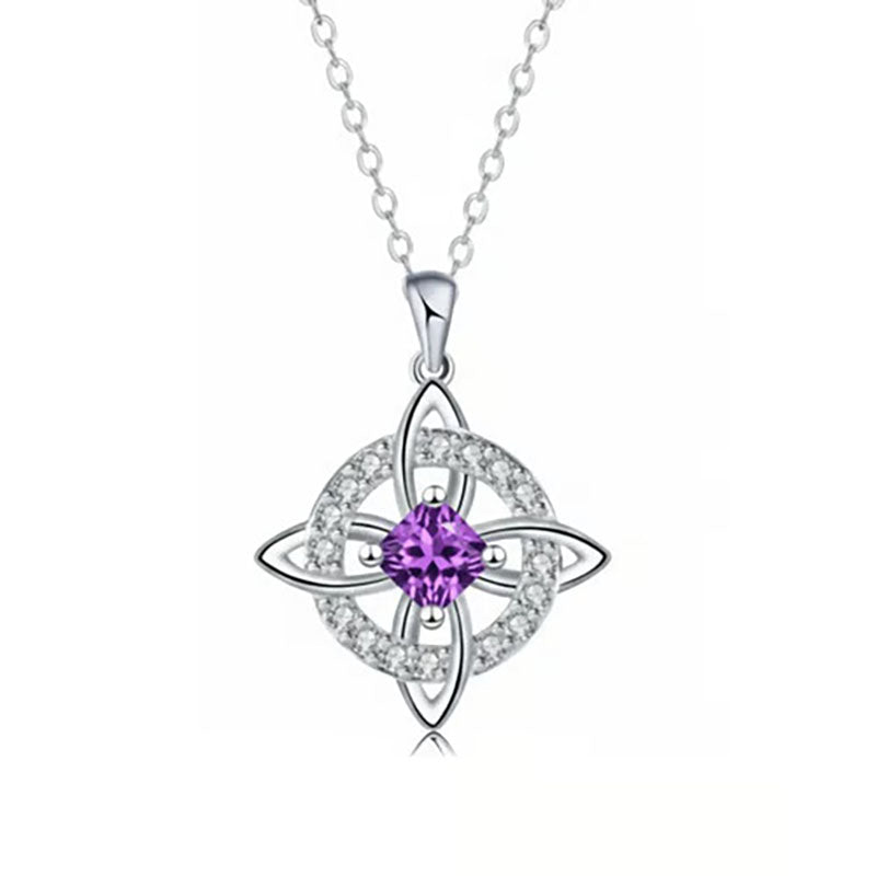 Natural Crystal Witch's Knot Necklace