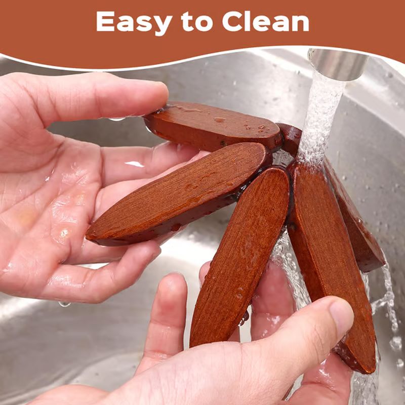 High quality heat resistant natural wood placemats and coasters