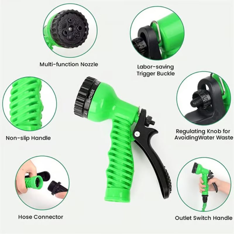 💦Magic hose with 7 spray gun functions