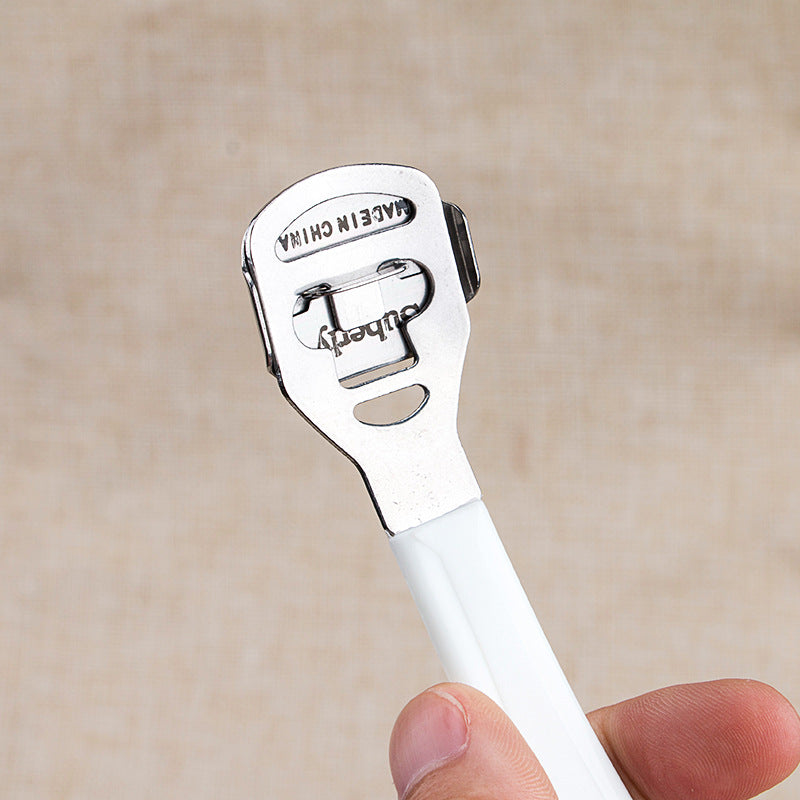 Rubber handle callus razor