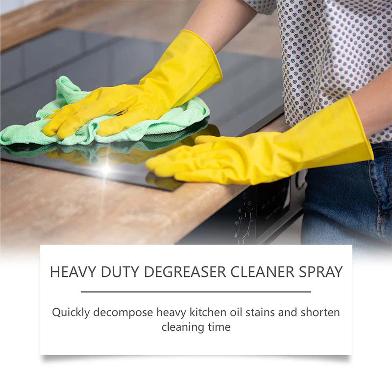 Powerful kitchen degreasing and cleaning spray