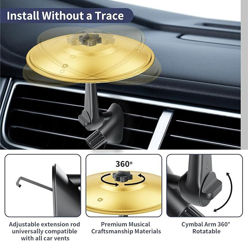 🎁Car air vent decoration – mini drum cymbals